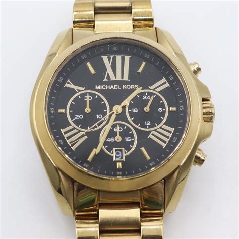 michael kors oversized bradshaw gold watch